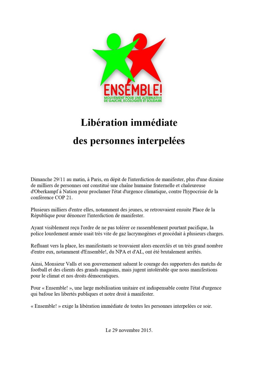 Com E! nat 2015-11-29 Libération des personnes interpelées.pdf
